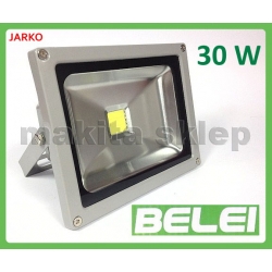 BELEI LED 30W Lampa oświetlacz kąt świecenia 120 stopni 230V mocny reflektor, naświetlacz do wewnątrz i na zewnątrz wodoodporny (halogen)