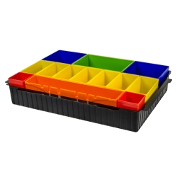 MAKITA P-83652 Wkład z kolorowymi pudełkami do walizki systemowej MAKPAC (pojemniki pojemnikami)