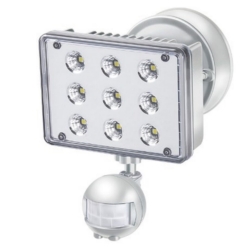 BRENNENSTUHL 1178660 LED L903 PIR IP 55 oświetlacz z detektorem czujnikiem ruchu lampa naścienna reflektor na ścianę 9 jasnych diod LED