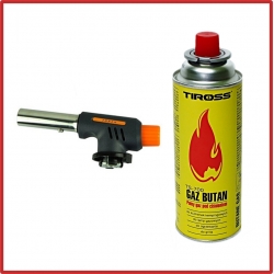 807-1 Palnik gazowy automatyczny + nabój gazowy TIROSS TS-700 pojemność 400ml