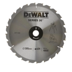 DeWALT DT1160 tarcza do drewna "CONSTUCTION" 305x30mm 24Z do piły ukosowej ukośnicy LS1216, LS1214, DWS780, D27113