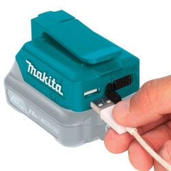MAKITA ADP06 BODY adapter USB 5V 2.1A do akumulatorów Makita CXT 10.8V - 12V Max Li-Ion (ładowarka USB POWERBANK)