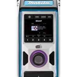 MAKITA DMR115 BODY akumulatorowy odbiornik radiowy FM DAB+ Bluetooth USB moc grająca 35W CXT 10.8V - 12V Max LXT 14.4 LXT 18V