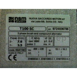 PRAMAC MES5000 agregat prądotwórczy 3-fazowy agregat prądotwórczy trójfazowy 400V / 230V / 6.3kVA / 3.8kVA / IP23 / silnik Honda GX270 / benzyna