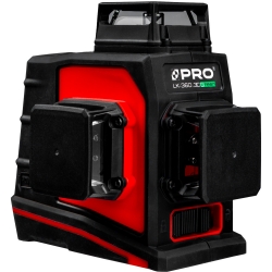 PRO LK-360.3DG niwelator laserowy płaszczyznowy 3 wiązki ZIELONE 360 stopni skosy IP54 USB 0,2mm/1m (3-01-06-L1-183)