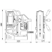 PROMOTECH PRO-40 wiertarka elektromagnetyczna / magnesówka 1100W do freza 40mm weldon 19mm z możliwością zastosowania uchwytu wiertarskiego