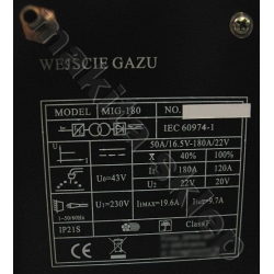 MAGNUM PROFI MIG180 inwerterowy półautomat spawalniczy 230V magnum (inverter spawarka migmag)