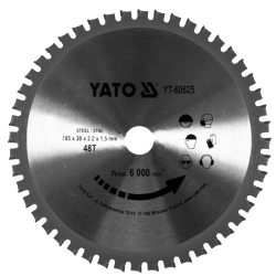 YATO YT-60625 tarcza do metalu 185x20mm 48Z